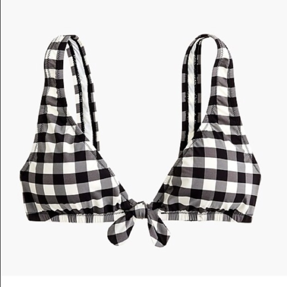 NWT J. Crew gingham bikini